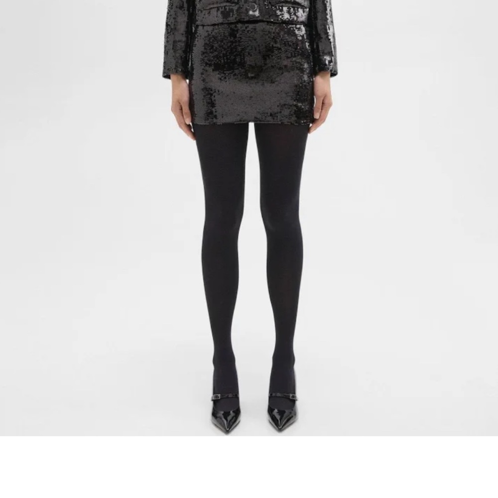 Theory Slice Sequin Mini Skirt black size 00
